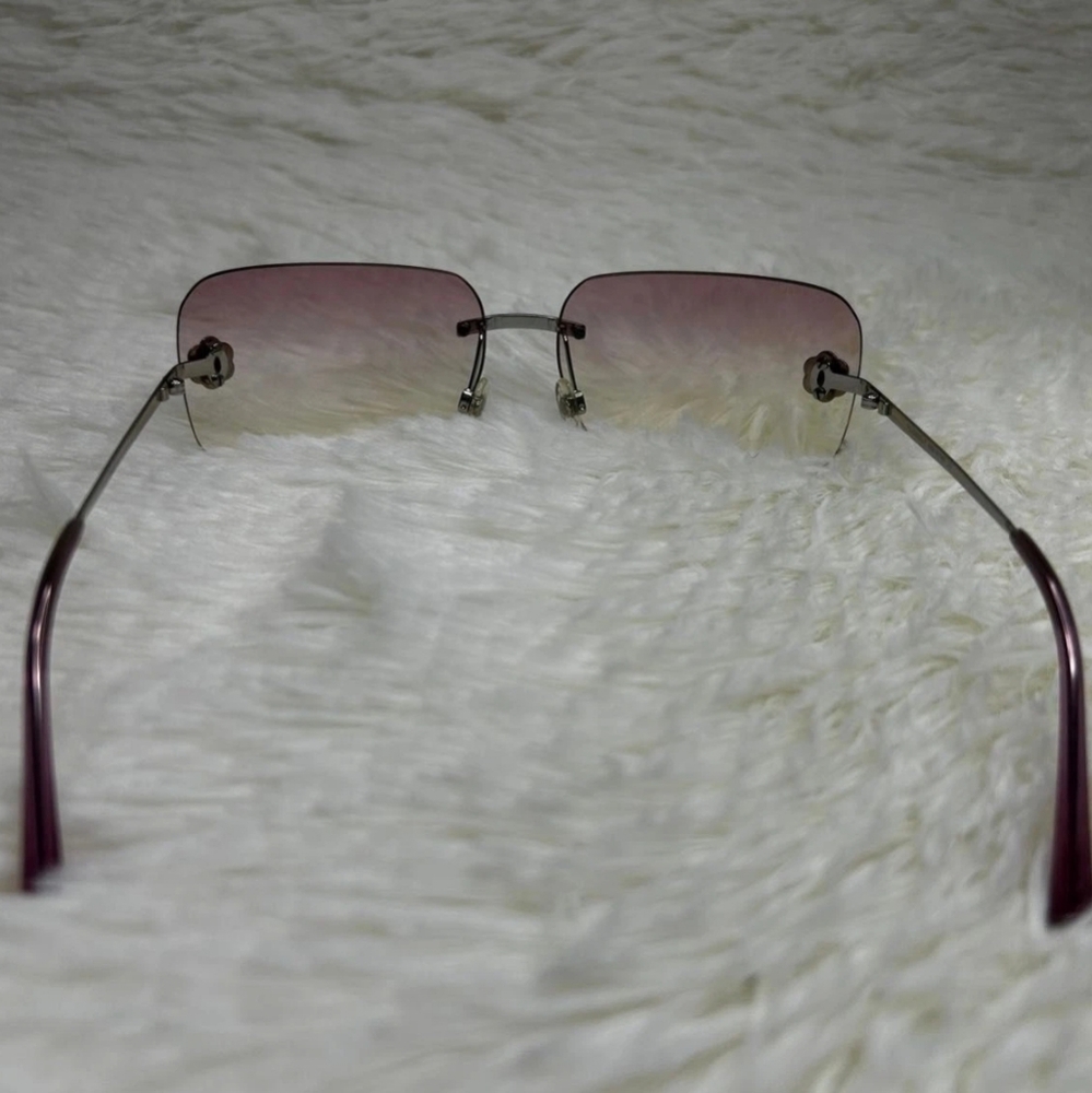 Chanel Gradient Camellia Rimless Sunglasses With COA - Picture 8 of 11